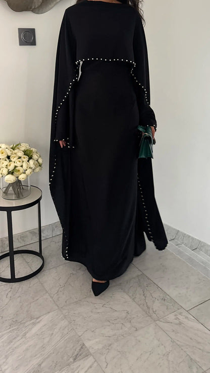 Durrah Cape - Pearl Lined Dress Set