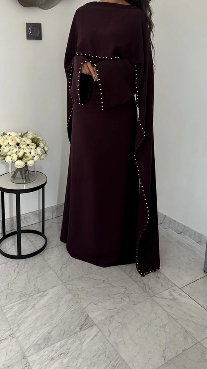 Durrah Cape - Pearl Lined Dress Set