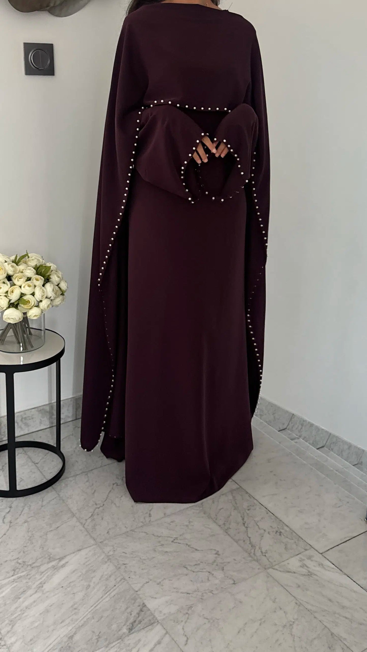 Durrah Cape - Pearl Lined Dress Set