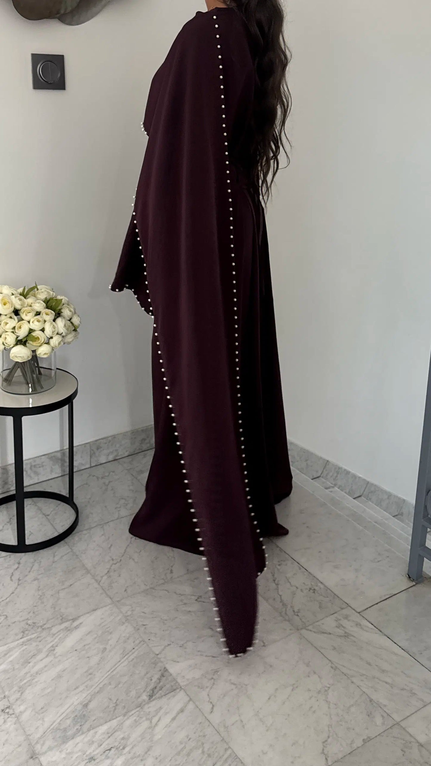 Durrah Cape - Pearl Lined Dress Set