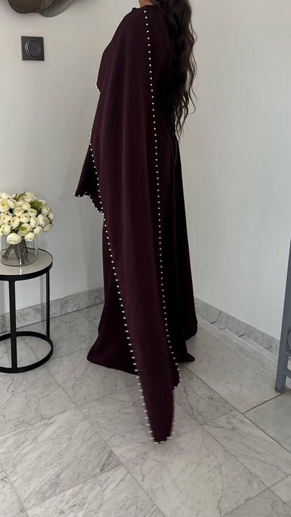 Durrah Cape - Pearl Lined Dress Set