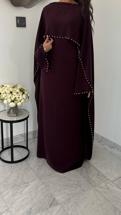 Durrah Cape - Pearl Lined Dress Set