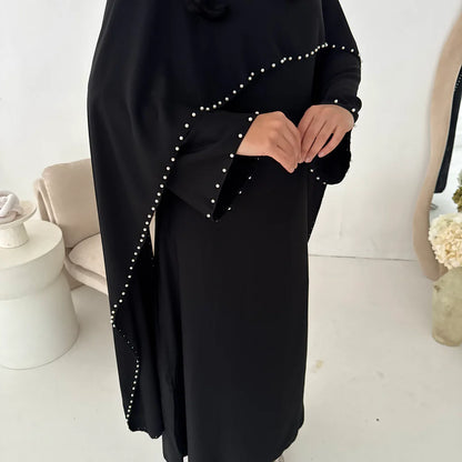 Durrah Cape - Pearl Lined Dress Set