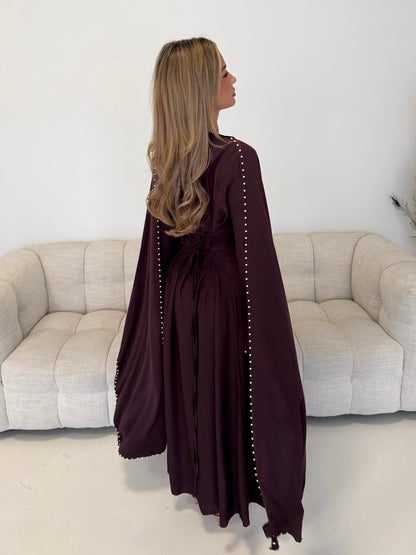 Durrah Cape - Pearl Lined Dress Set