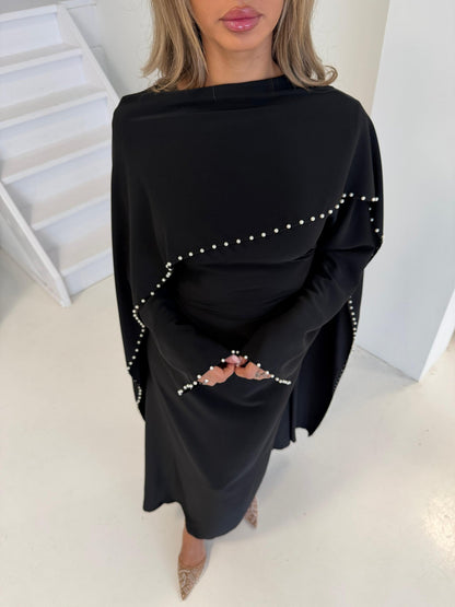 Durrah Cape - Pearl Lined Dress Set