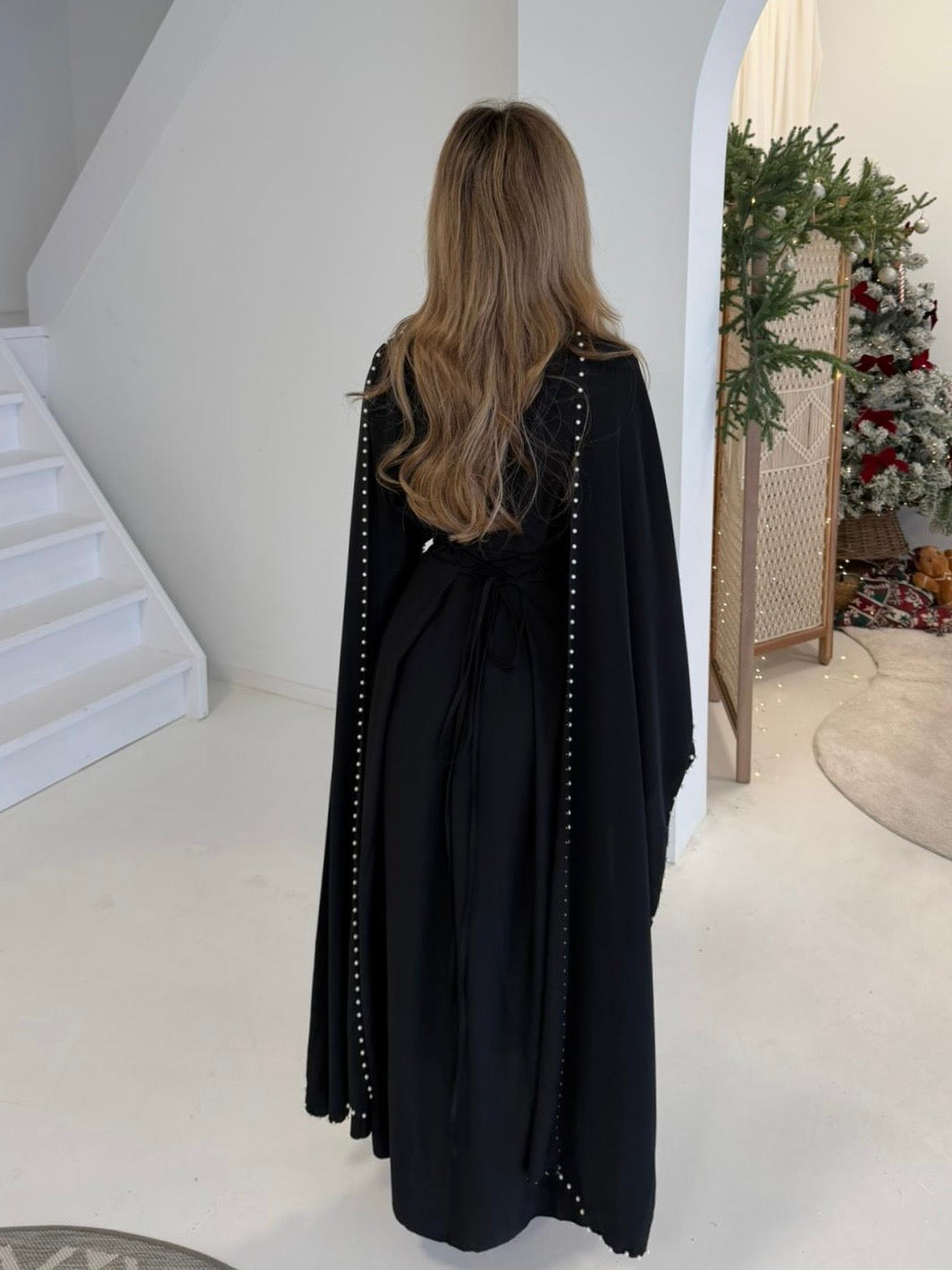Durrah Cape - Pearl Lined Dress Set
