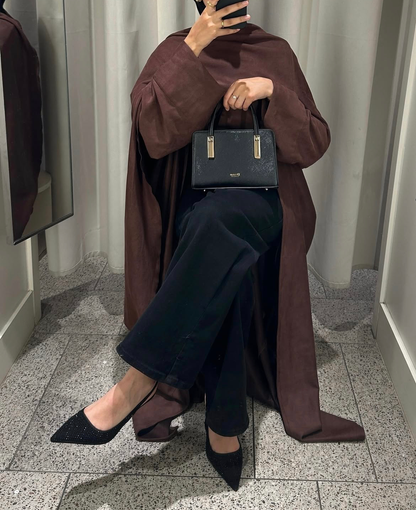 Royalty - Suede Cape Abaya