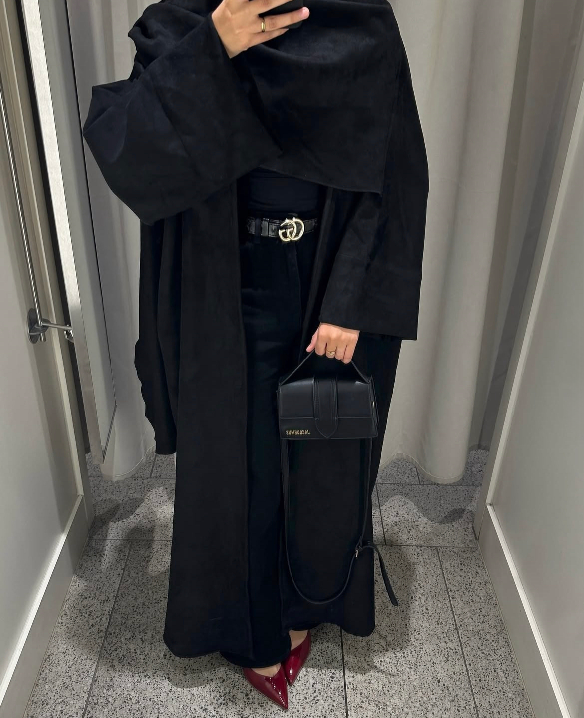 Royalty - Suede Cape Abaya