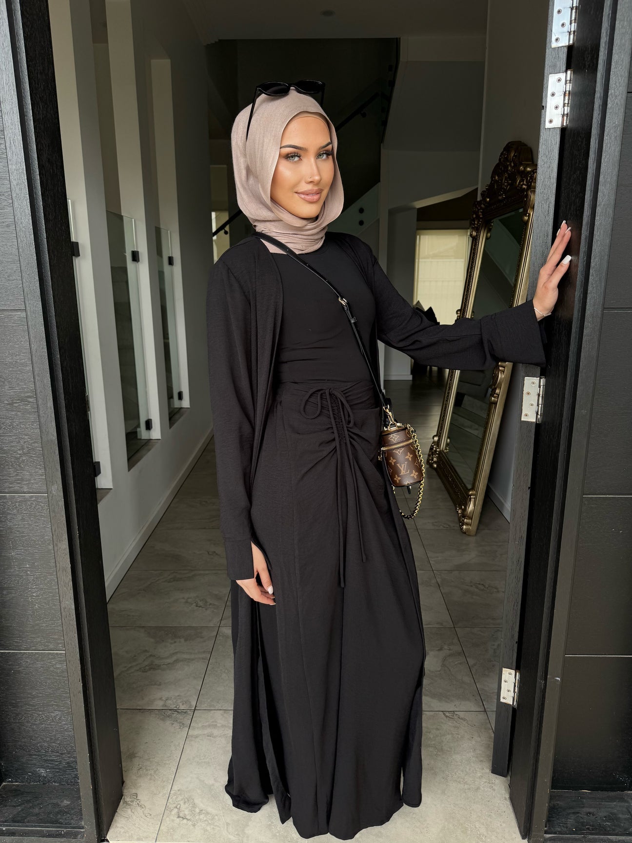 Zeenah - Abaya & Cinch Skirt Set