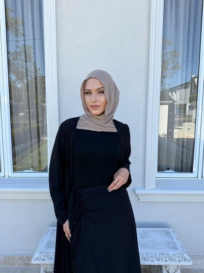 Zeenah - Abaya & Cinch Skirt Set