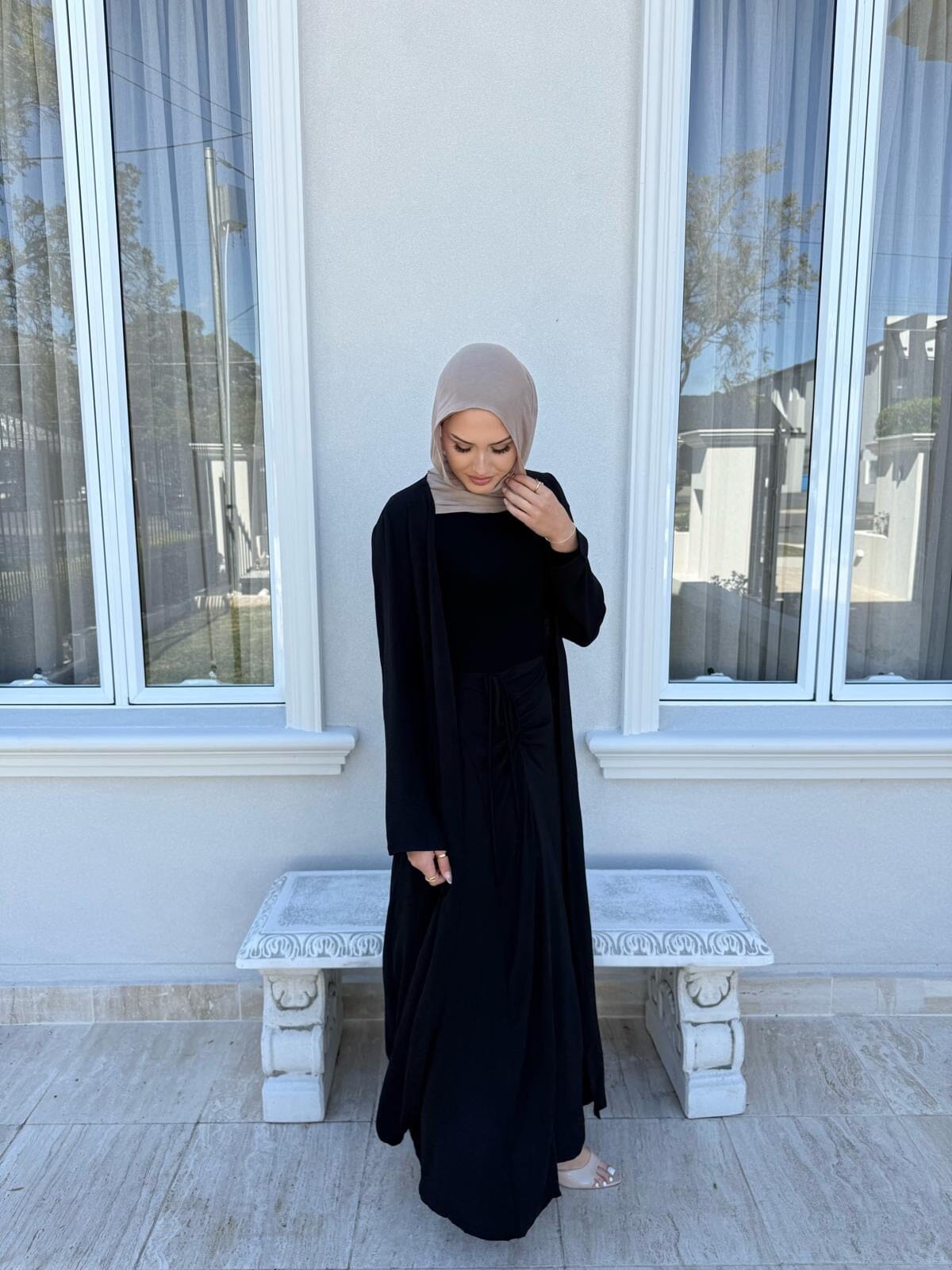 Zeenah - Abaya & Cinch Skirt Set