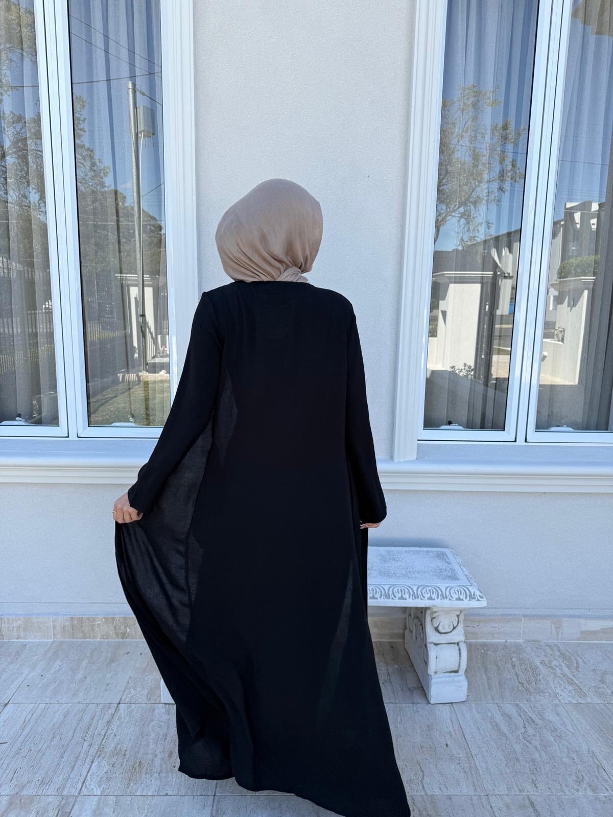 Zeenah - Abaya & Cinch Skirt Set