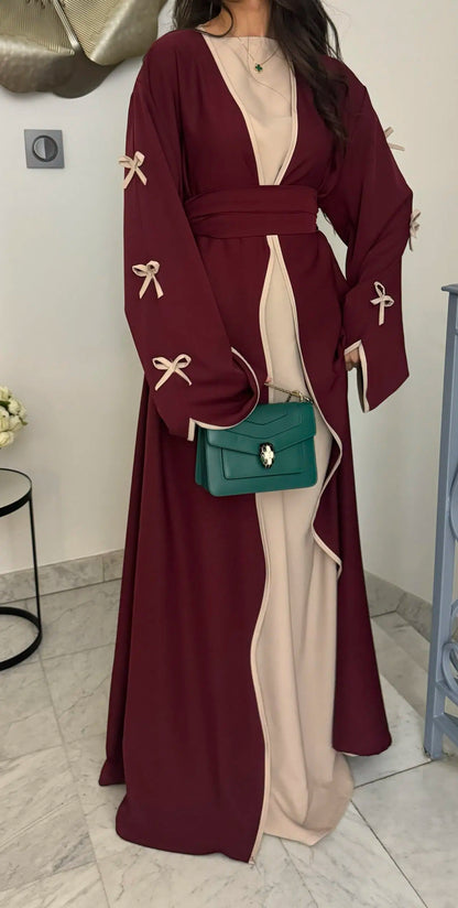 Reem - Bow Detail Abaya Set