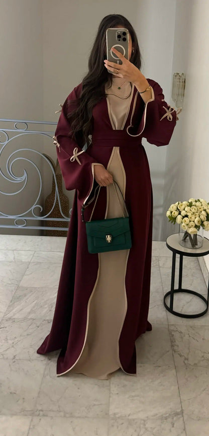 Reem - Bow Detail Abaya Set