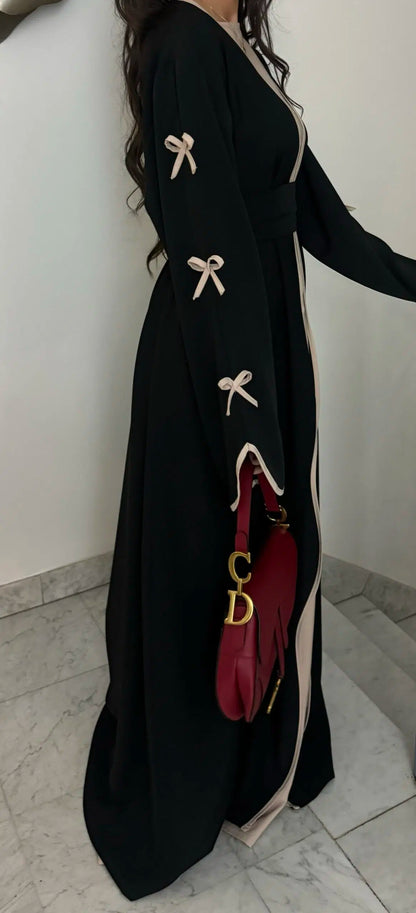 Reem - Bow Detail Abaya Set