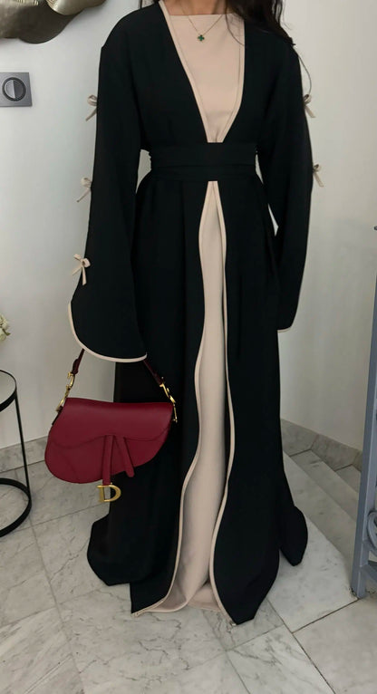 Reem - Bow Detail Abaya Set