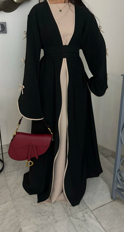 Reem - Bow Detail Abaya Set