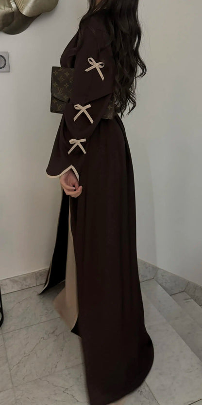 Reem - Bow Detail Abaya Set