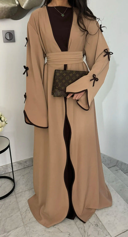 Reem - Bow Detail Abaya Set