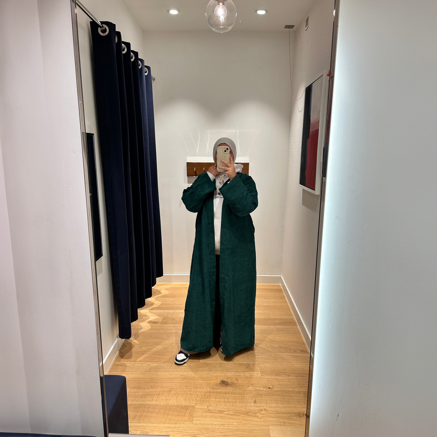 Corduroy Thick Cuff Sleeve Abaya