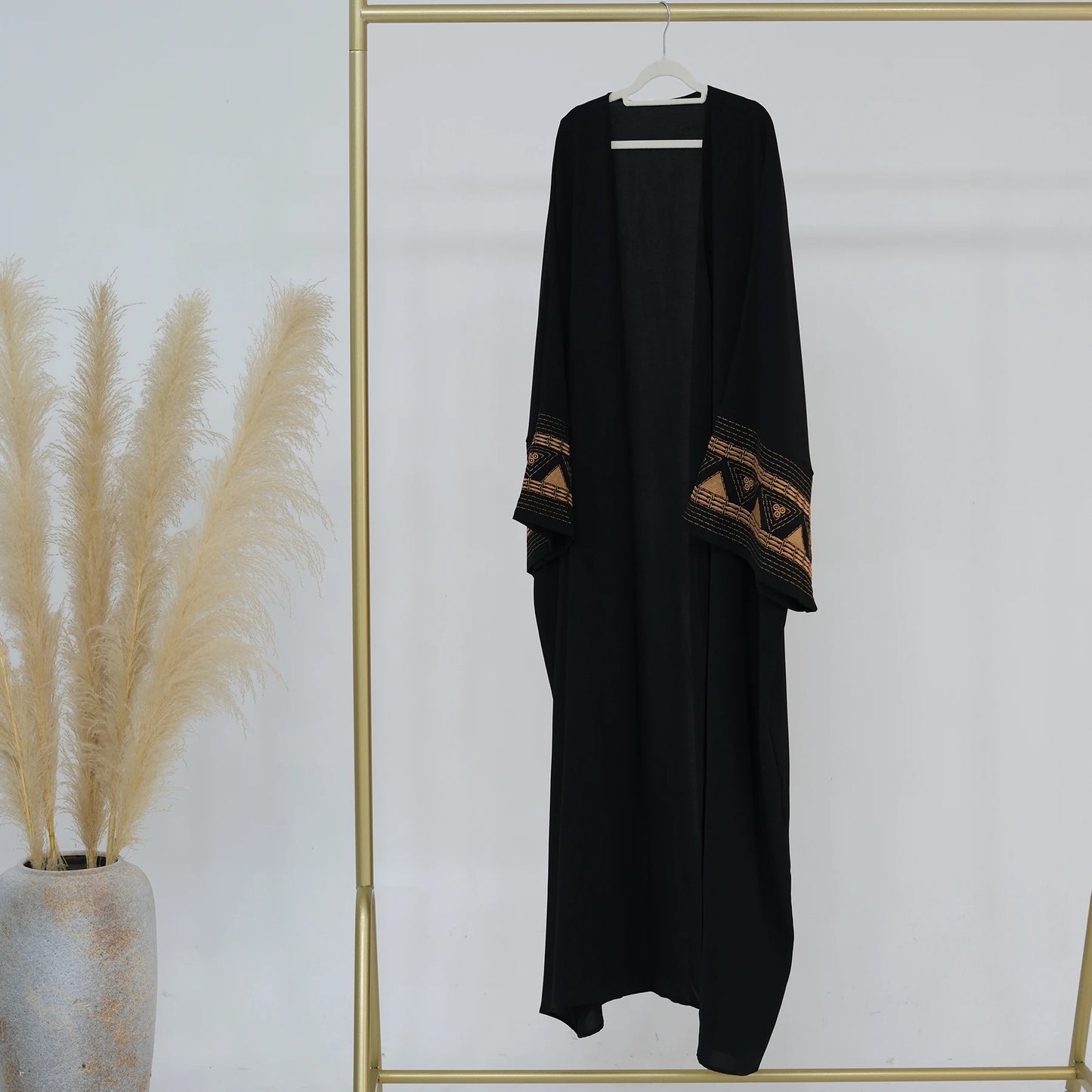 Raihana Embroidered Wide Sleeve Abaya