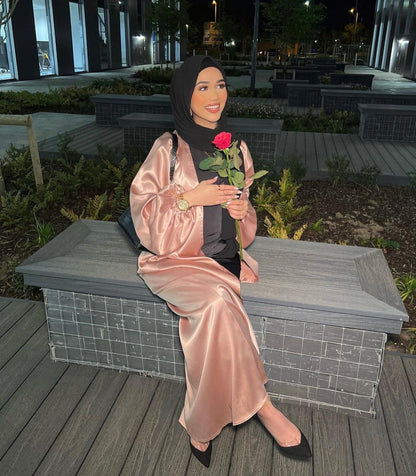 Satin Balloon Sleeve - Outer Abaya