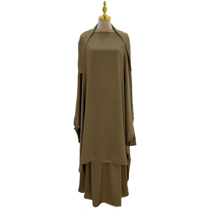 Two Piece Ruffle Sleeve Jilbab