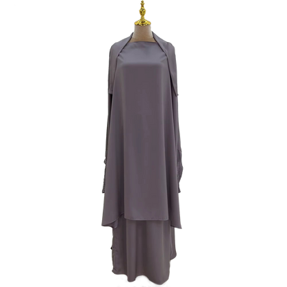 Two Piece Ruffle Sleeve Jilbab