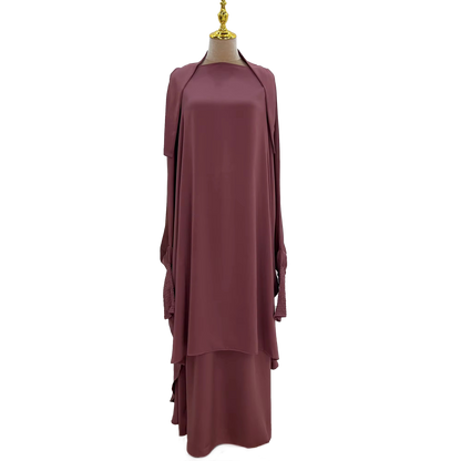 Two Piece Ruffle Sleeve Jilbab