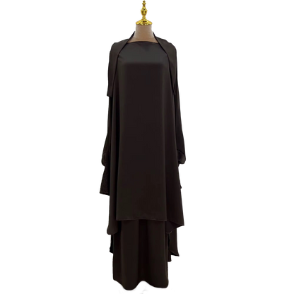 Two Piece Ruffle Sleeve Jilbab