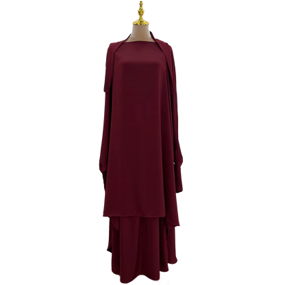 Two Piece Ruffle Sleeve Jilbab