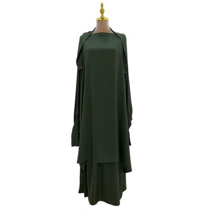 Two Piece Ruffle Sleeve Jilbab