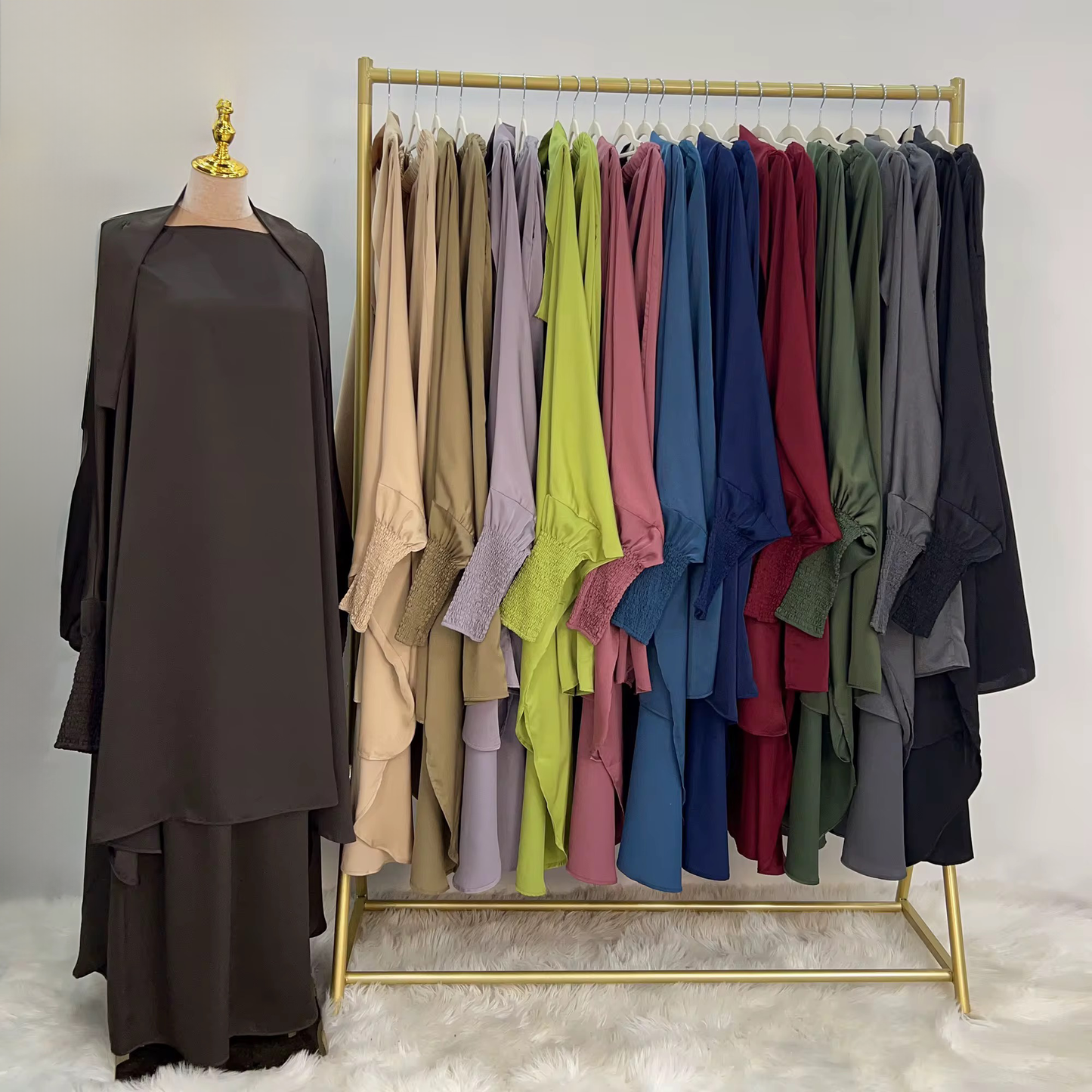 Two Piece Ruffle Sleeve Jilbab
