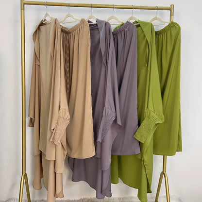 Two Piece Ruffle Sleeve Jilbab