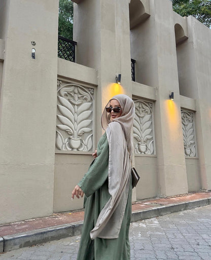 Wrap Abaya - Three Piece Set