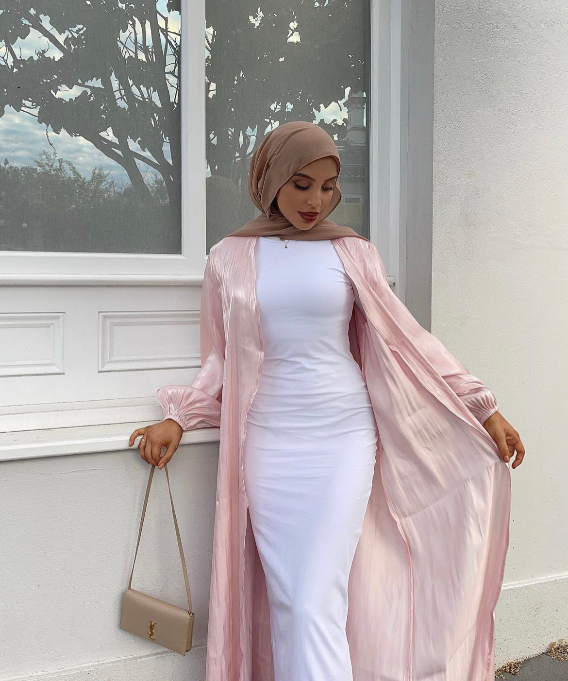 Glistening Dream - Organza Balloon Sleeve Abaya