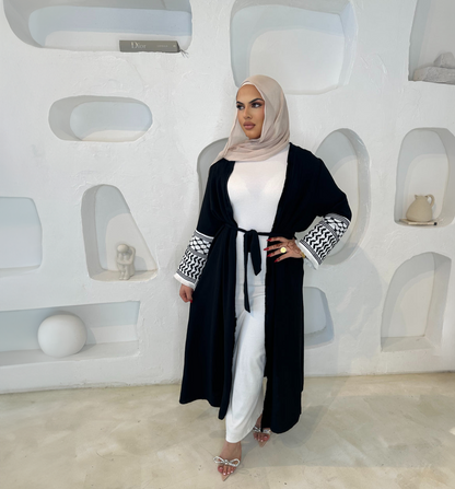 Keffiyah Embroidery Abaya