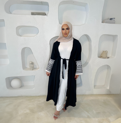 Keffiyah Embroidery Abaya