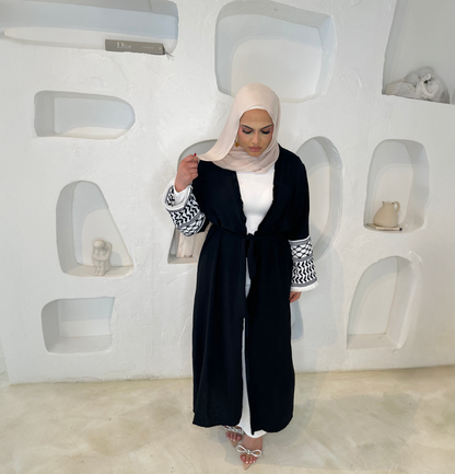 Keffiyah Embroidery Abaya