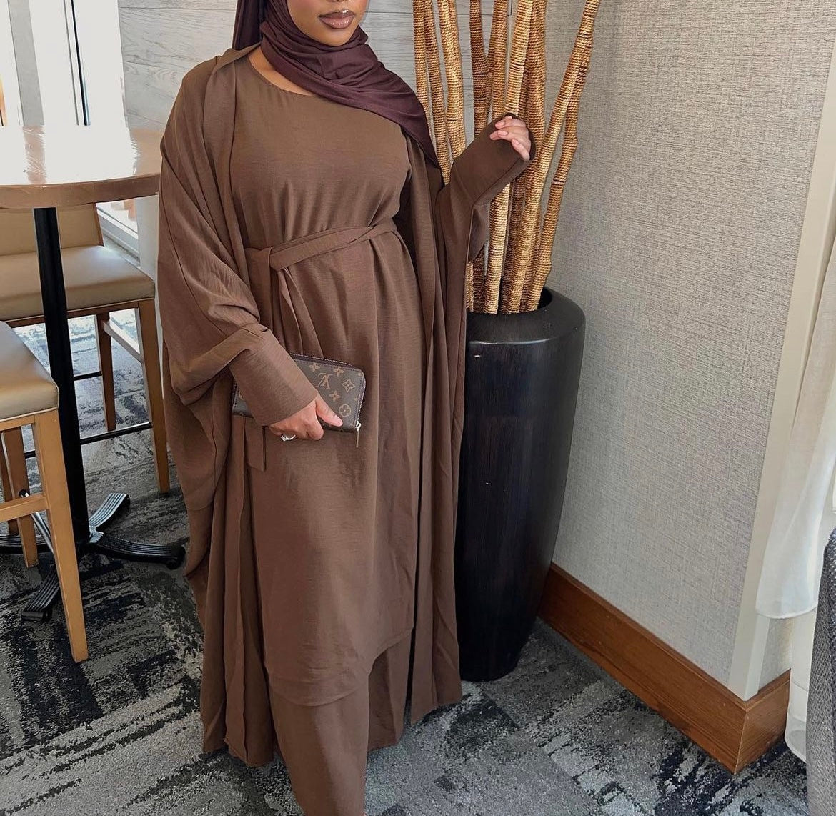 Riham Layered Abaya Set