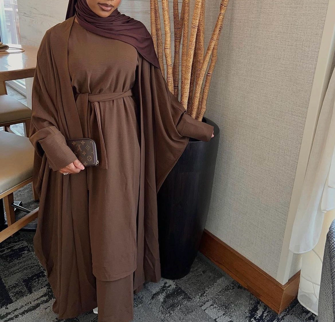 Riham Layered Abaya Set