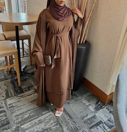 Riham Layered Abaya Set