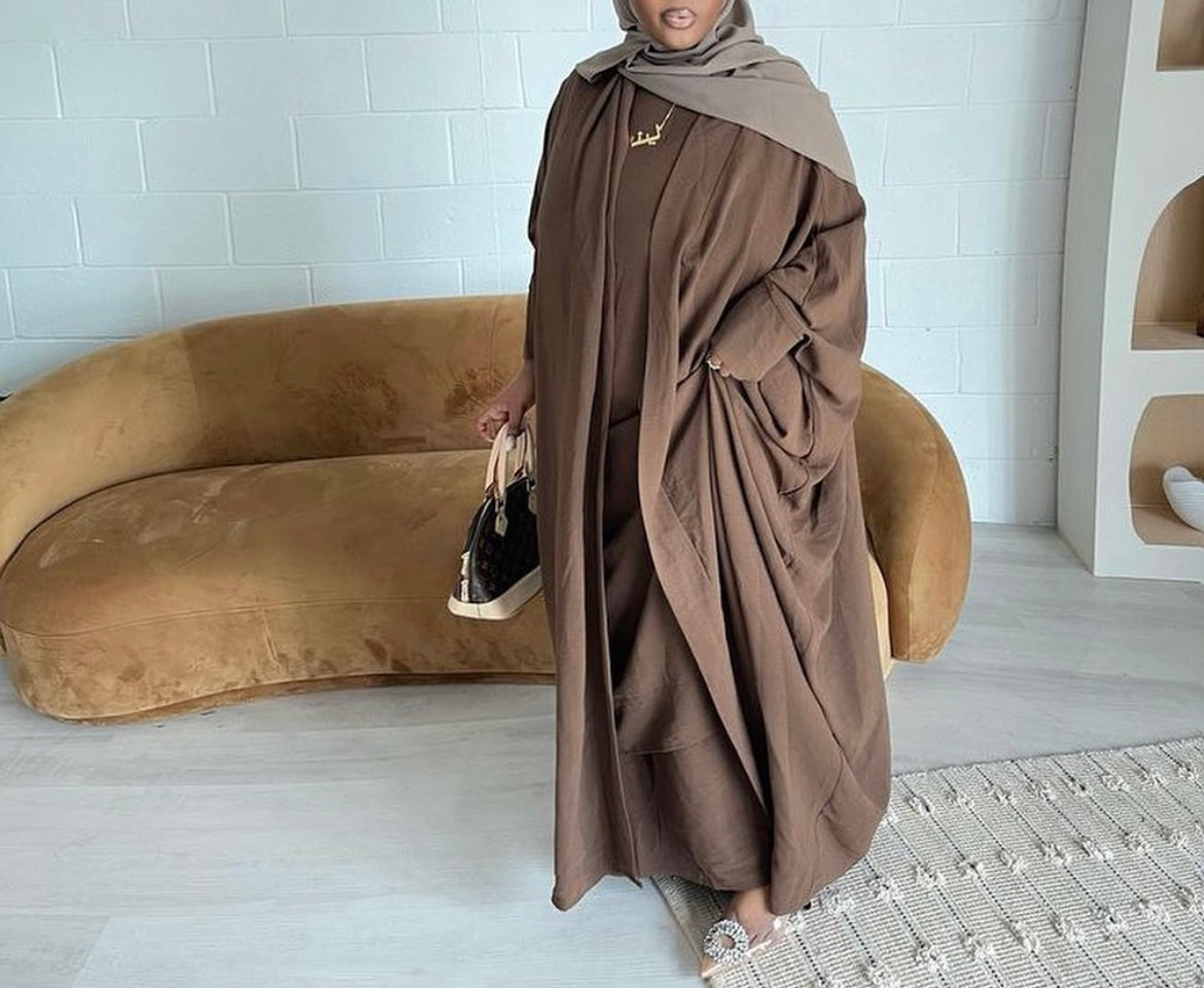 Riham Layered Abaya Set