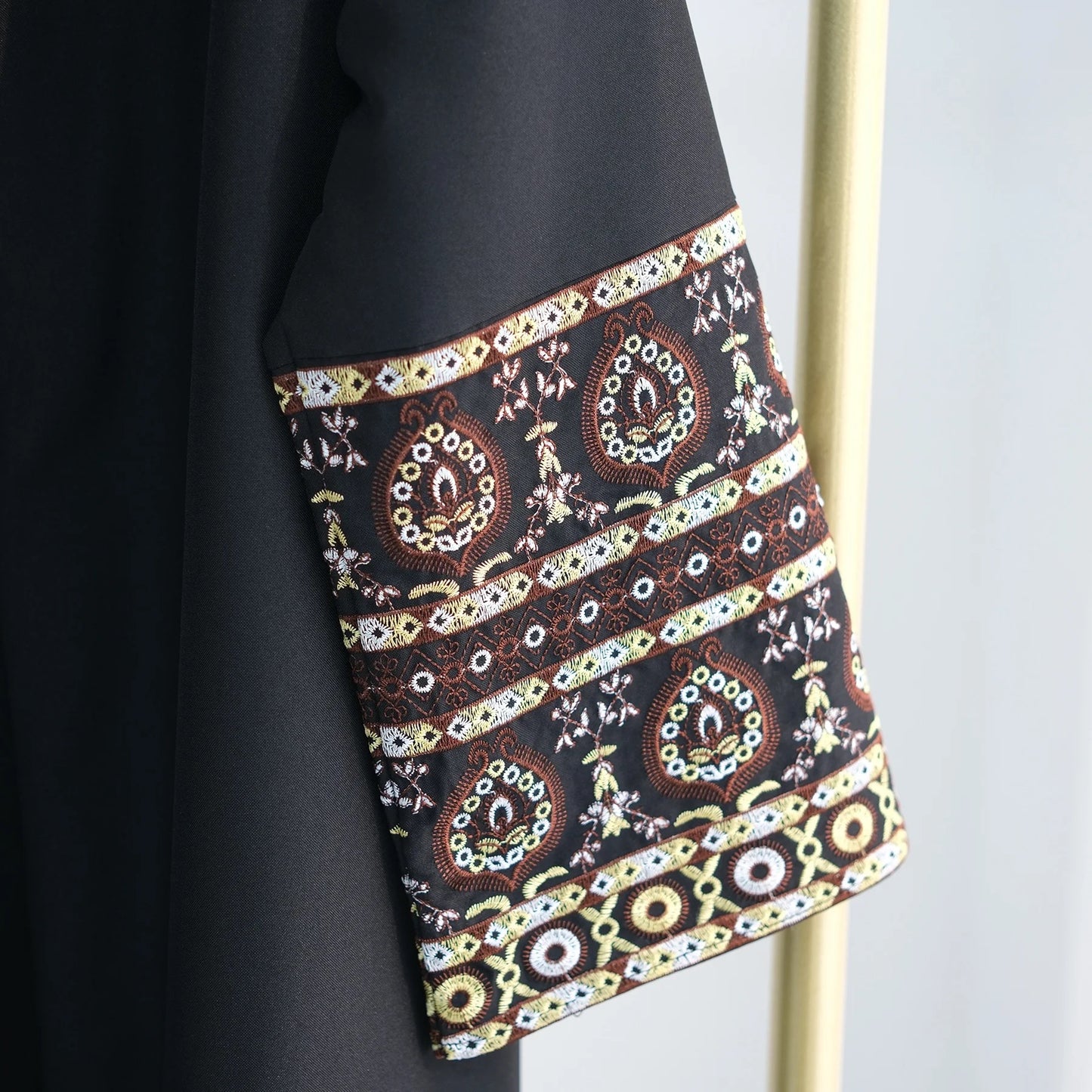 Amal Embroidered Arm Abaya