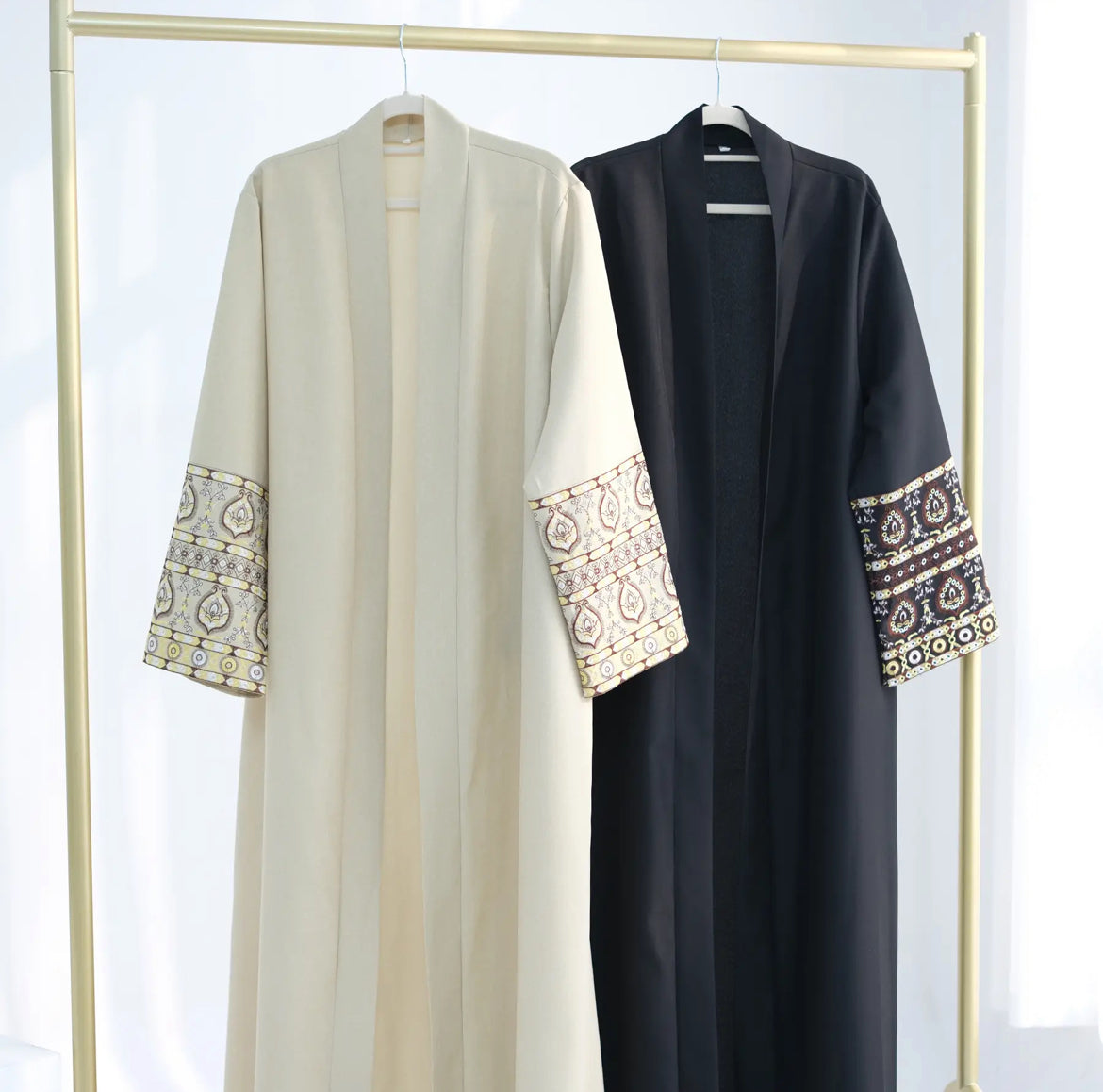 Amal Embroidered Arm Abaya