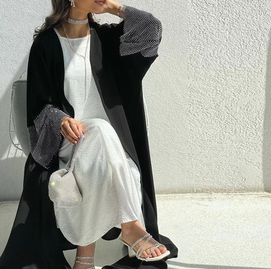 Sparkle Sleeve Abaya