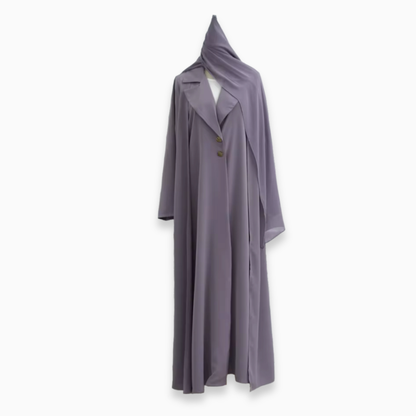 Noora Minimal Button Abaya