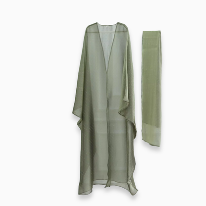 Rihla Shimmer Organza Abaya