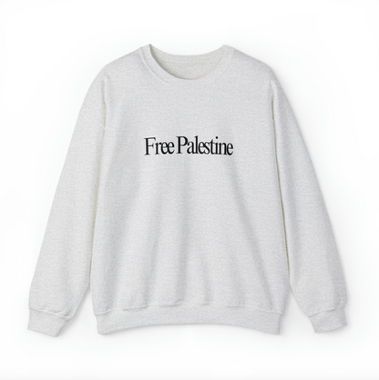 land you have to kill for sweater - free palestine front text