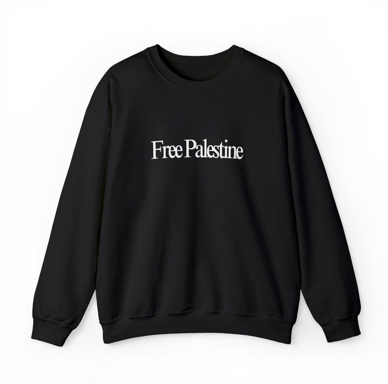 land you have to kill for sweater - free palestine front text